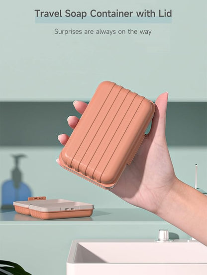 Travel Soap Dish with Lid - Draining Soap Bar Holder- Portable Soap Case for Traveling, Camping, Outdoor, Gym, Bathroom,Travel Essentials