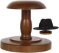 Vintage Wooden Hat Rack Stand, Vintage Rustic Brown Hat Rack Display Stand, Tabletop Cap Hats Rack Organizer with Wig Holder Display for Closet, Home Decor Display