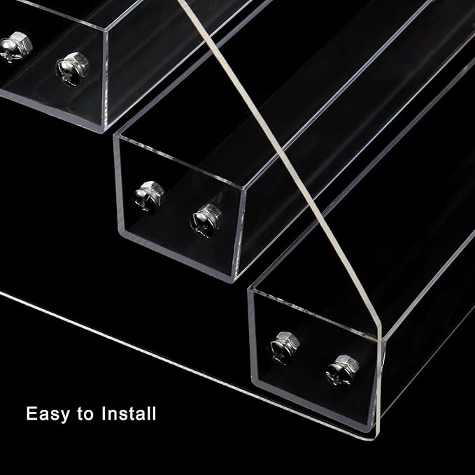 SOUJOY 7 Tier Sunglass Organizer Stand, Acrylic Sunglass Holder, Clear Nail Polish Display Stand, Eyewear Countertop Storage Tray for Highlighting Glasses, Makeup, Essential Oil