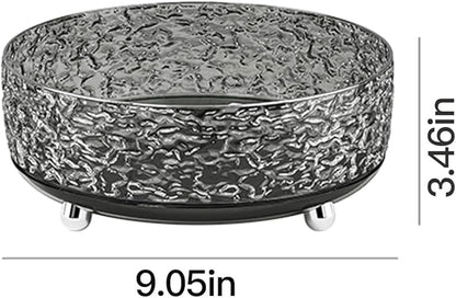360 Rotating Makeup Organizer, Cosmetics Lazy Susan Spinning Skincare Storage for Vanity, Turntable Perfume Trays for Dresser Bathroom Countertop and Kitchen (Gray)