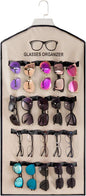 TRIUMPH VISION Sunglasses Case Wall Mount Glasses Organizer, Sun Glasses Holder Rack, Washable Hanging Sunglasses Display Storage, Durable Oxford Material