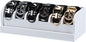 MinBoo Bamboo Belt Rack, 6-Compartment Belt Organizer and Displayer for Closet and Drawer, Men and Women (White)