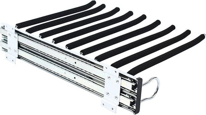 Heavy Duty Pull Out Sliding Trousers Pants Hanger 9 Scarf Tie Rack Closet Wardrobe Extendable Trousers Rack Jeans Rack Organizer
