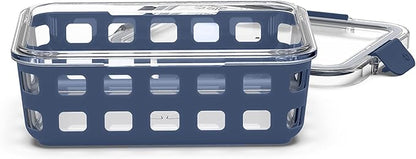 Ello Duraglass Meal Prep Container- Glass Food Storage Container with Silicone Sleeve and Airtight BPA-Free Plastic Lid, Dishwasher, Microwave, and Freezer Safe