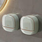 Soap Holder Dish Shower, Bar Soap Holder with Drainage, Self Draining Soap Holder, Wall Mounted Soap Box Tray Container for Bathroom, Bathtub Kitchen Sink (2PCS Light Green)