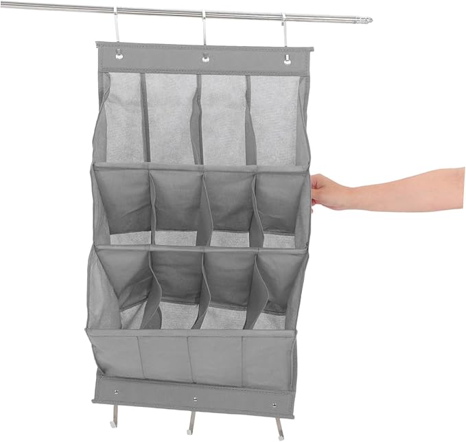 IMIKEYA Door Hanging Shoe Rack Space Saving Storage Organizer for Sneakers Sandals Boots Tool Installation Over Door for Entryway Bathroom Laundry Room
