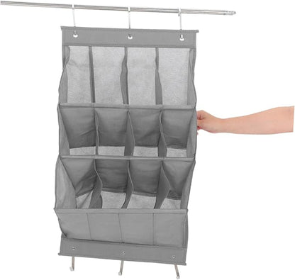 IMIKEYA Door Hanging Shoe Rack Space Saving Storage Organizer for Sneakers Sandals Boots Tool Installation Over Door for Entryway Bathroom Laundry Room