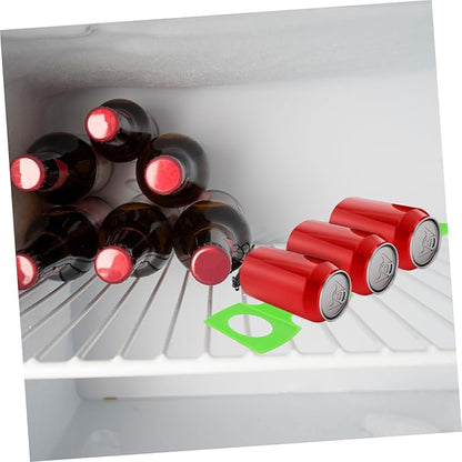 PRETYZOOM 2pcs Silicone Refrigerator Mat Can Holders for Fridge Beverage Organizer Storage for Beer Bottles