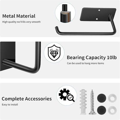 Hat Racks for Baseball Caps 4 Pack, Stainless Steel Adhesive Hat Hanger Hooks Holder for Wall, Multi-Purpose Strong Hook Organizer Can Hold More Than 40 Hats for Door/Closet