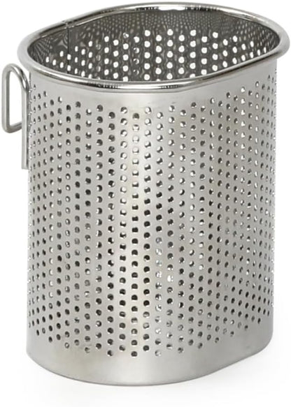 INEX Mesh Cutlery Holder Caddy (Stainless Steel, 3.9" H x 3.3" W x 2.7" D)
