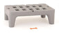 METRO Bow-Tie Dunnage Rack – NSF Listed Heavy-Duty Plastic Rack for Food Service, Commercial Kitchens, Walk-in Coolers & Freezers – 36" L x 22" W x 12" H – 1,500 lb Capacity – Gray Polyethylene