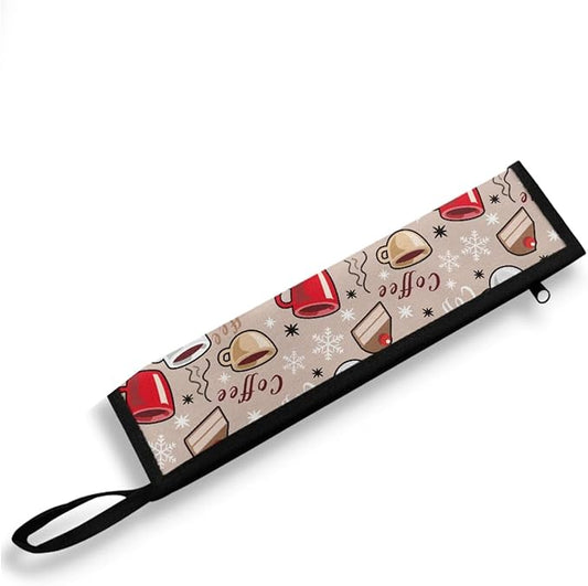 Cutlery Storage Bag Travel Silverware Cloth Bags for Travel Tableware Carrying Bag Travel Silverware Case Utensil Pouch Utensil Case,Coffee