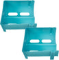 VICASKY 2pcs Stackable Can Holder Fridge Organizer Rack Blue Soft Drink Can Dispenser for Kitchen Refrigerator Pantry Storage