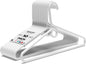 DEILSY™ Heavy Duty Plastic Hangers 10 Pack - Extra Heavy Duty Hangers for Clothes, Thick White Plastic Hangers, Strong Clothes Hangers with Hook for Scarves & Belts