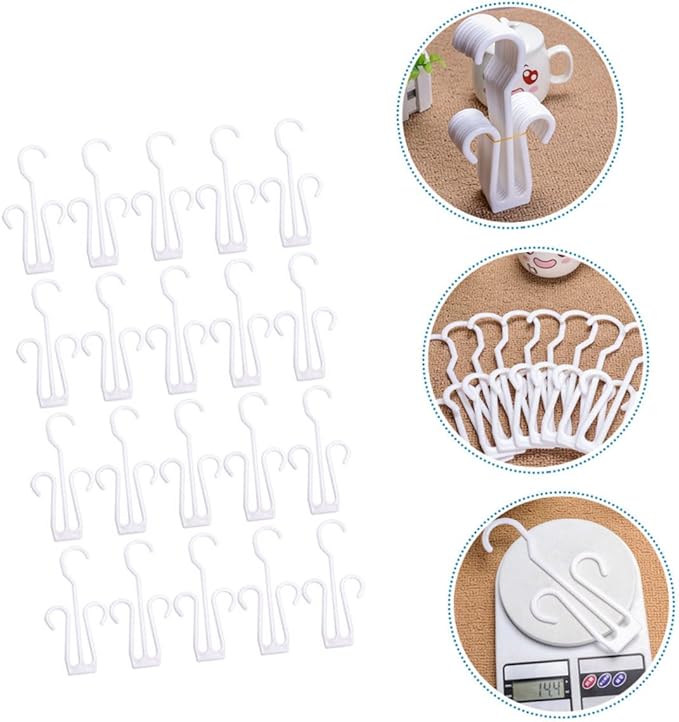 Cabilock 100pcs Shoe Hangers for Household Use Hooks for Drying and Displaying Shoes for Closet Organization and Home