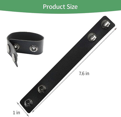 TUYOHW 4Pcs Duty Belt Keepers with Double Snaps for 2.7" Wide Belt Retainer Law Enforcement Police Security Leather Utility Tactical Belt Accessories