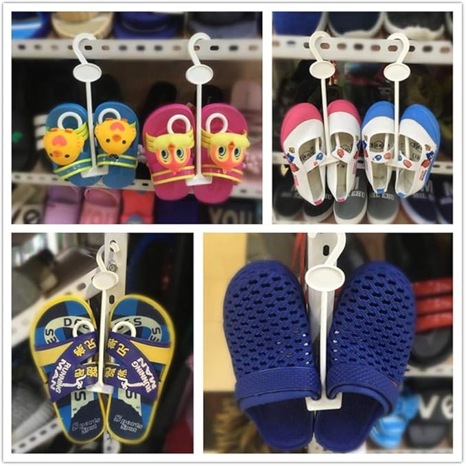 LIOOBO Pack of 15 Shoe Display Hook Shoes Drying Rack Plastic Hanger for Shop Home Supermarket Mall