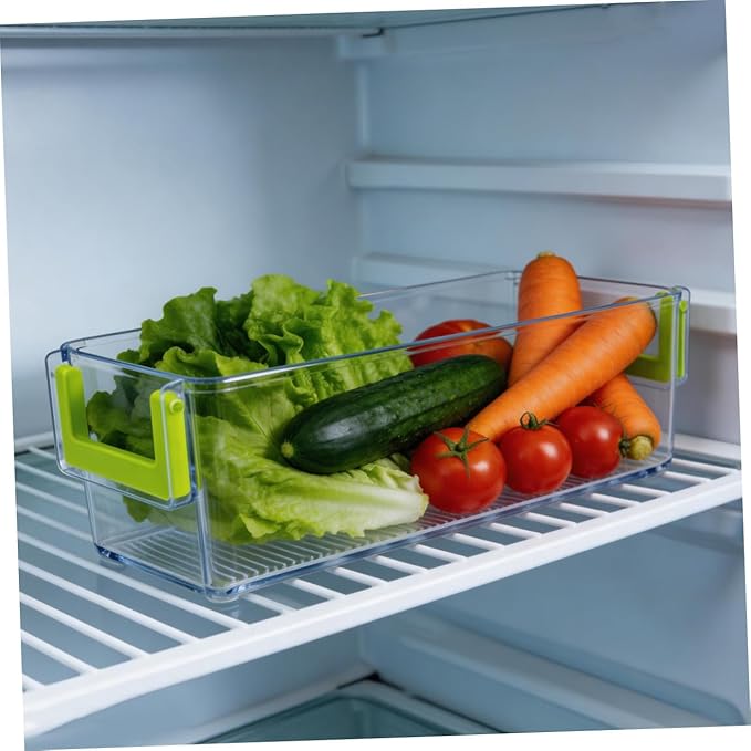 Unomor Organizer Collapsible Storage Bins under Sink Organizer Stackable Storage Bins Lids Fridge Kitchen Box Material Easy Organization