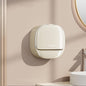 Soap Holder Dish Shower, Bar Soap Holder with Drainage, Self Draining Soap Holder, Wall Mounted Soap Box Tray Container for Bathroom, Bathtub Kitchen Sink (1PC Cream)