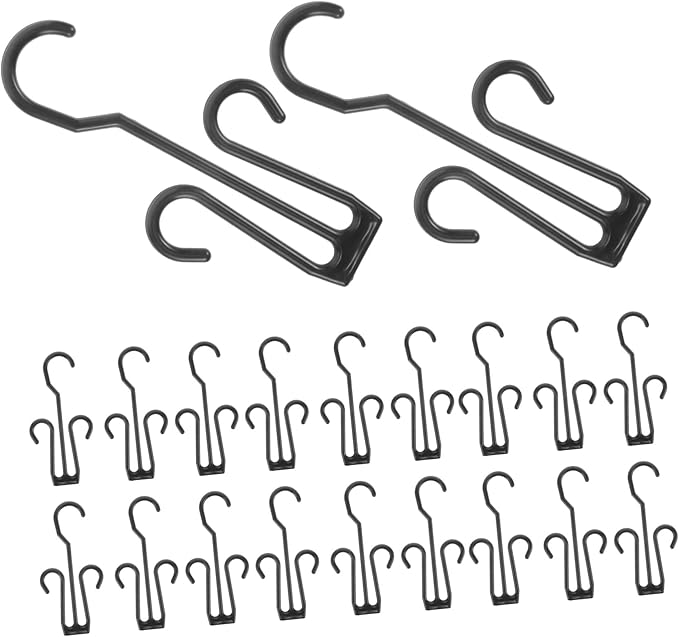 20PCS Plastic Shoe Display Hooks Hanging Shoe Organizer for Closet or Mall Sturdy Hangers for Drying and Storage for Sneakers and Boots