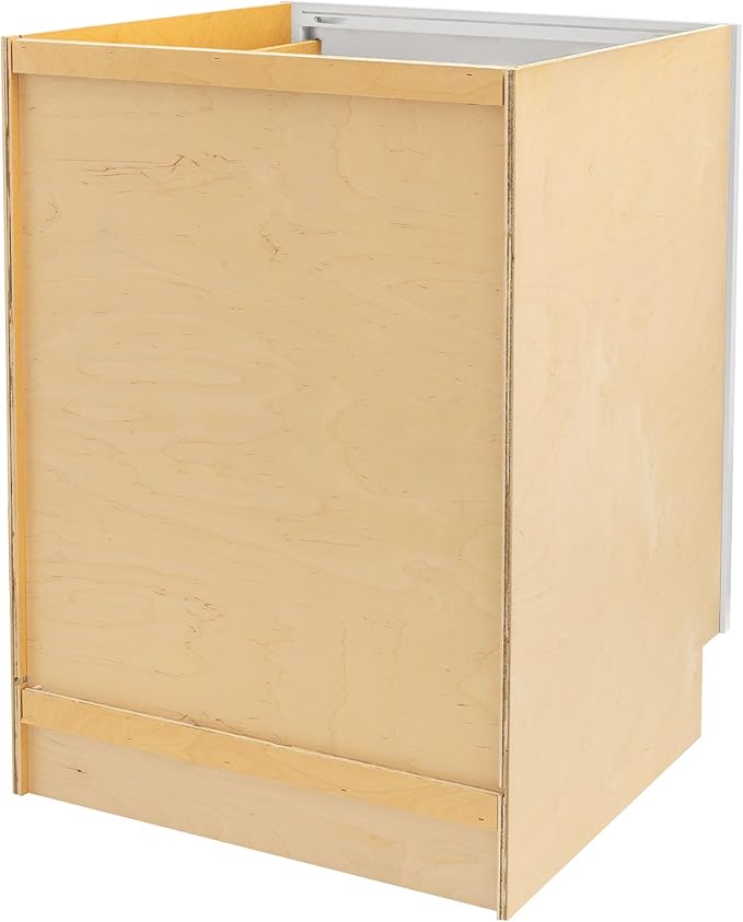 Quicklock RTA (Ready-to-Assemble) | Base Kitchen Cabinets - Shaker Style | Made in America (Pure White, 24" Wx34.5 Hx24 D Base)