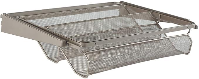 Closet Culture by Knape & Vogt 5.25 in. H x 23.50 in. W x 17.00 in. D Champagne Nickel Shoe Rack Kit for Closet System, 0335-SRK-CN