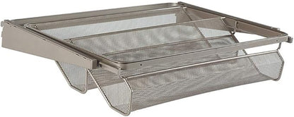 Closet Culture by Knape & Vogt 5.25 in. H x 23.50 in. W x 17.00 in. D Champagne Nickel Shoe Rack Kit for Closet System, 0335-SRK-CN