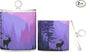 2 Pack Qtip Dispenser Apothecary Jars with Lids Cotton Round Holder Bathroom Canisters for Cotton Swab Floss Ball Pads Clear Plastic Decorative Purple Stag Mountains and Forest