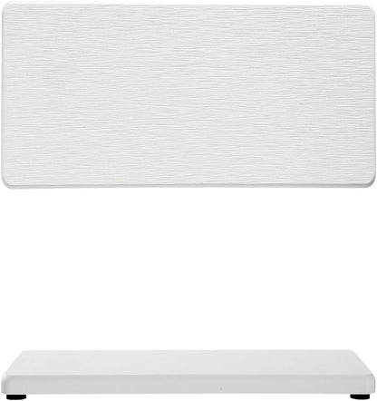 2PCS 7"x3.5" Water Absorbing Bathroom Sink Vanity Trays, Diatomite Stone Quick Drying Mat for Kitchen Counter, Dish Rack Dispenser Sponge Holder Caddy Organizer, White, 7"x3.5"