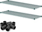2 Pack Green Additional Wire Shelf for 18" x 60" Shelving Units, Replacement Shelves for Wire Rack