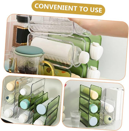PRETYZOOM 3sets Cup Rack Reusable Fridge Drink Dispenser Fridge Jug with Lid Instant Large Dish Drying Rack Kitchen Insulated Bottle Counter Pantry Insulated Water Bottles Sponge 2pcs*3