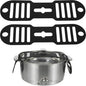 Silicone Lid Latch Strap for Slow Cooker and Pots - Universal Lock Band Compatible with Crockpot, Reusable Heavy Duty Pot Cover Securing Tie for No-Spill Travel, Heat Resistant, Black