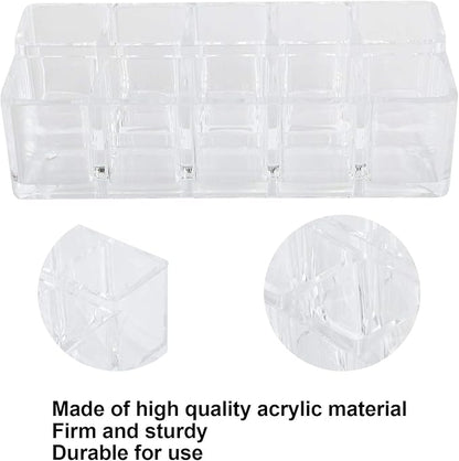 Lipstick Holder, 10 Slots Acrylic Lipstick Organizer, Lipstick Holder Case Display RackStand Cosmetic Makeup Organizer, Lipgloss Organizer, Makeup Holder Storage Display