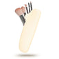 Bpluma Silicone Makeup Brush Holder, Half open Snap Design, Washable Case For Travel Business