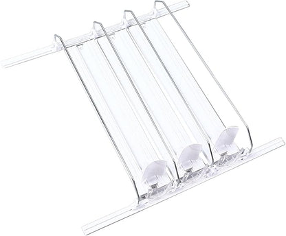 Beverage Can Holder, Soda Can Organizer Dispenser, Self Pushing Soda Can Organizer for Refrigerator (White)