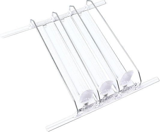 38cm Drink Organizer for Fridge Automatic Pusher Glide 12oz 16oz 20oz Soda Dispenser for Fridge (White)