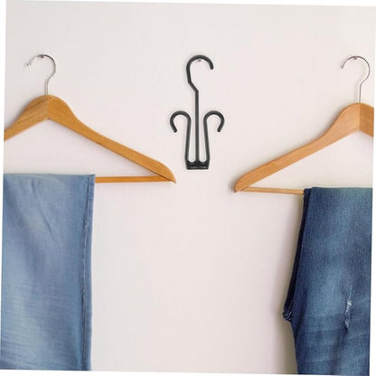 Happyyami 25pcs Shoe Drying Rack Hooks Expandable Shoe Holder for Closet Double Hook Organizer for Boots and Slippers Portable Hanging Display for Indoor and Outdoor Use