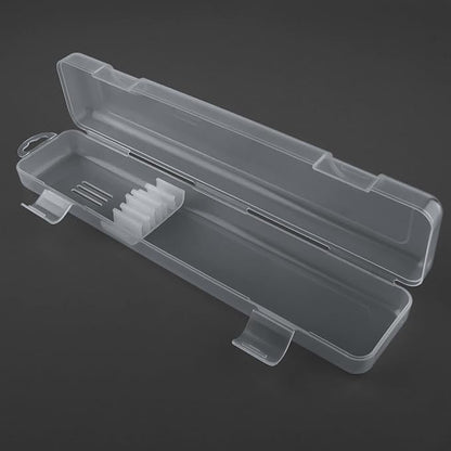Transparent Tableware Storage Case, Portable Flatware Utensil Box, Clear Cutlery Organziers Container for Spoon Fork Chopsticks for Travel Camping Picnic (B)