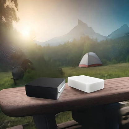 Bathroom Soap Dishes for Dr. Squatch Soap, Square Travel Soap Container with Lid, Portable Bar Soap Holder for Shower Soap Dish Box for Traveling Camping Outdoor Elimeta (2pack Black)