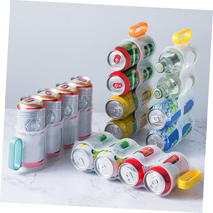 3pcs Soda Can Organizer for Refrigerator Space-saving Drink Can Storage Box Multi-use for Fridge Organization Keeps Neat and Tidy