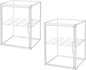 X-Large Clear Display Case for Collectibles, Acrylic Box, Storage Bins with Magnetic Lid and Stackable Design, 3 Adjustable Layers, Display Box for Figure, Lego, Shoes, Purses, Cosmetics