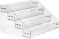 Acrylic Spice Rack, Tiered Spice Rack Shelf Seasoning Organizer for Countertop, Cabinet, Pantry, Kitchen Storage - 4 Tier