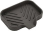 MicoYang Silicone Bathroom Soap Dishes with Drain Spout-Bathroom and Kitchen Sink Organizer,Sponge Holder,Dish Soap Tray,Perfect for Dispenser,Scrubber,Bottle,Cup on Sink or Counter-Coffee 4.9"×3.2"