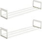 Expandable Shoe Rack Organizer - Adjustable Shoe Rack & Under Cabinet Shelf - for Shoe or Clothing Storage and Organization, Under Shelf Storage (White,2 Pcs)