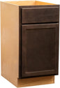 Quicklock RTA (Ready-to-Assemble) | Base Kitchen Cabinets - Shaker Style | Made in America (Espresso Stain, 12" Wx34.5 Hx24 D Base)