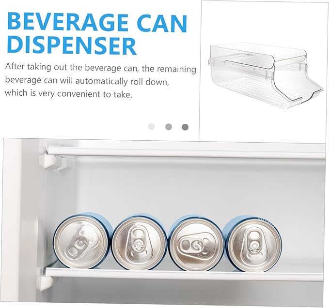ABOOFAN Beverage Can Dispenser for Fridge Soda Dispenser Stand Drink Organizer Fridge Storage Box