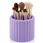 Anyoifax 360 Rotating Makeup Brush Holder 7 Slots Make Up Brush Organizer Removable Spinning Cosmetic Brushes Storage Pen Holder for Vanity, Dresser, Desk, Purple