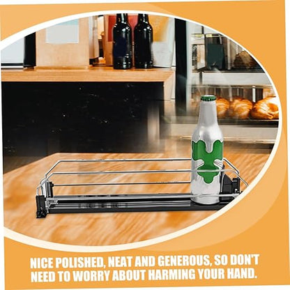 Refrigerator Soda Organizer 2pcs Automatic Pusher Can Dispenser Stackable Can Organizer for Fridge