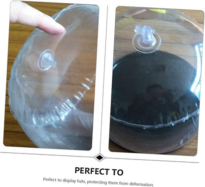 NUOBESTY 1PC Inflatable PVC Hat Holder Anti Folding Leisure Cap Support Blow Up Hat Shaper for Fitted Caps Pressing Form for Storage and Display