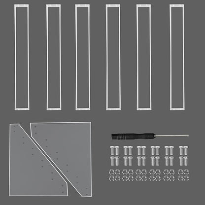 Umirokin Nail Polish Organizer, 6 Tiers Acrylic Paint Rack, Clear Display Holder Storage for Ink Gel Nail Polish Sunglasses Essential Oil Holds up to 54-72 Bottles
